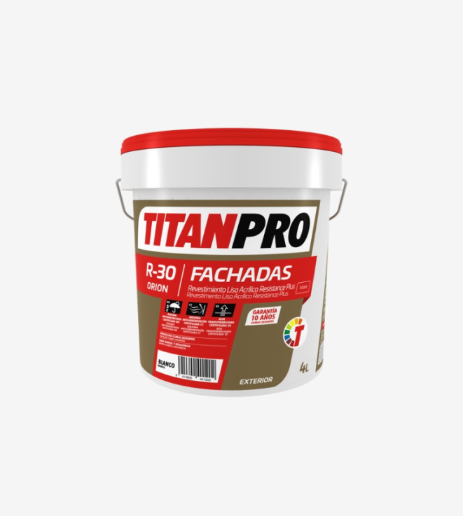 TITANPRO R30 REVESTIMIENTO ACRILICO LISO PREMIUM MATE