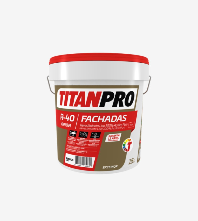 TITANPRO R40 REVESTIMIENTO 100% ACRILICA PURA MATE