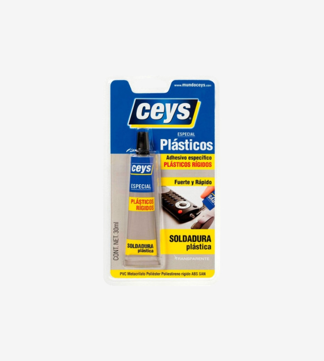 ADHESIVO ESPECIAL PLASTICOS RIGIDOS CEYS 30ML