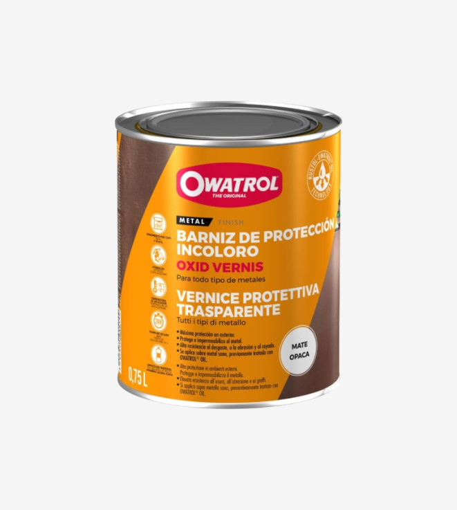 BARNIZ PARA METALES PROTECTOR OXID VERNIS MATE OWA