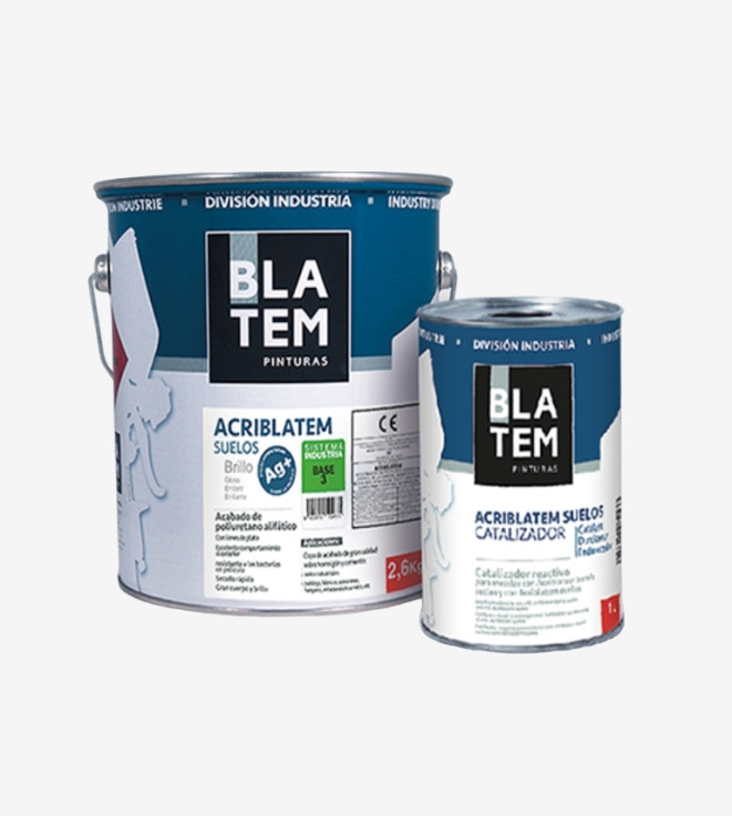 KIT ACRIBLATEM BARNIZ SUELOS BRILLO+CATALIZADOR
