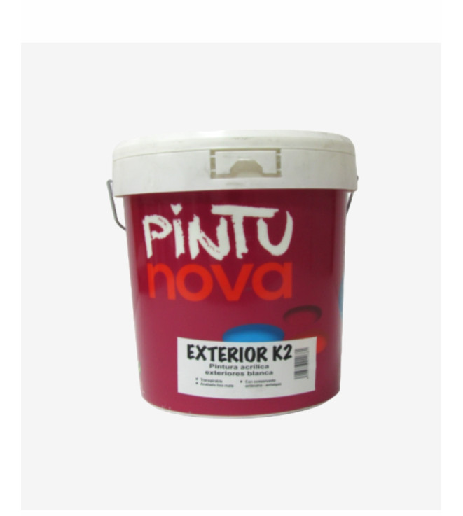 PINTURA EXTERIOR K2 BLANCO PINTUNOVA 14L