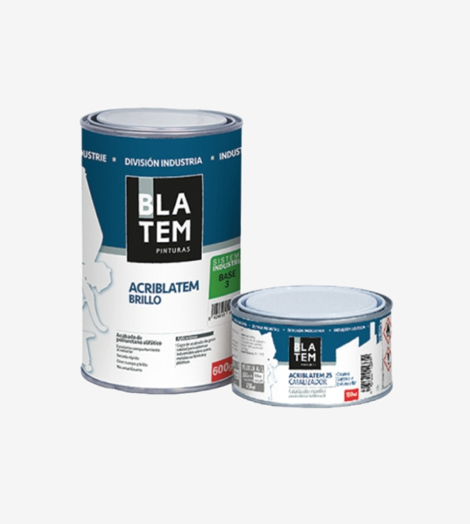 KIT ESMALTE DE POLIURETANO ACRIBLATEM 25 BRILLO BL