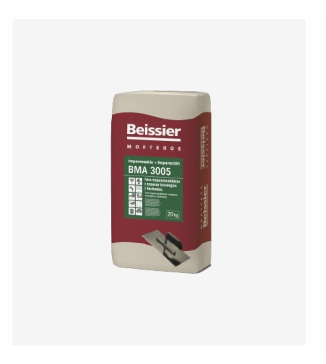 MORTERO IMPERMEABLE REPARACION BMA 3005 BEISSIER 20KG