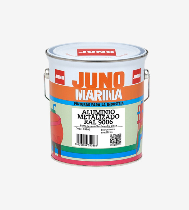 ESMALTE ANTIOXIDANTE METALIZADO ALUMINIO EXTERIORES JUNO 750ML