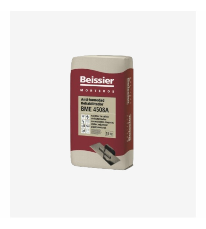 MORTERO ANTIHUMEDAD REHABILITADOR BME 4508A BEISSIER 15KG