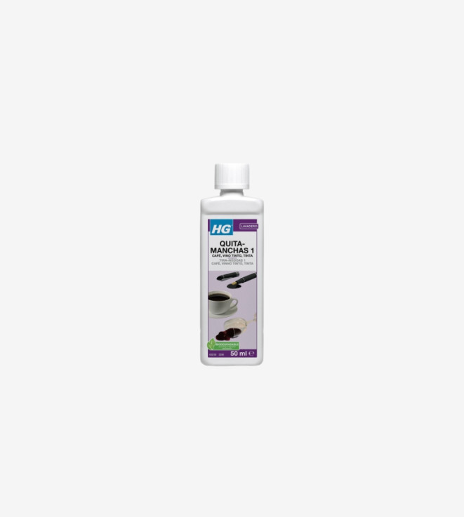 LIMPIADOR MANCHAS CAFE, VINO, TINTO, TINTA, ZUMOS (Nº1) HG 50ML