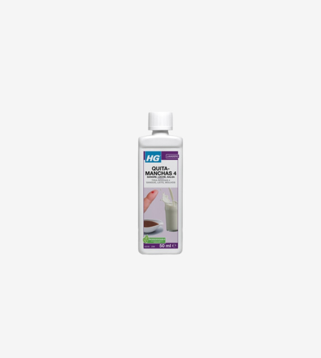 LIMPIADOR MANCHAS SANGRE, SALSAS, HUEVO, CHOCOLATE (Nº4) HG 50ML
