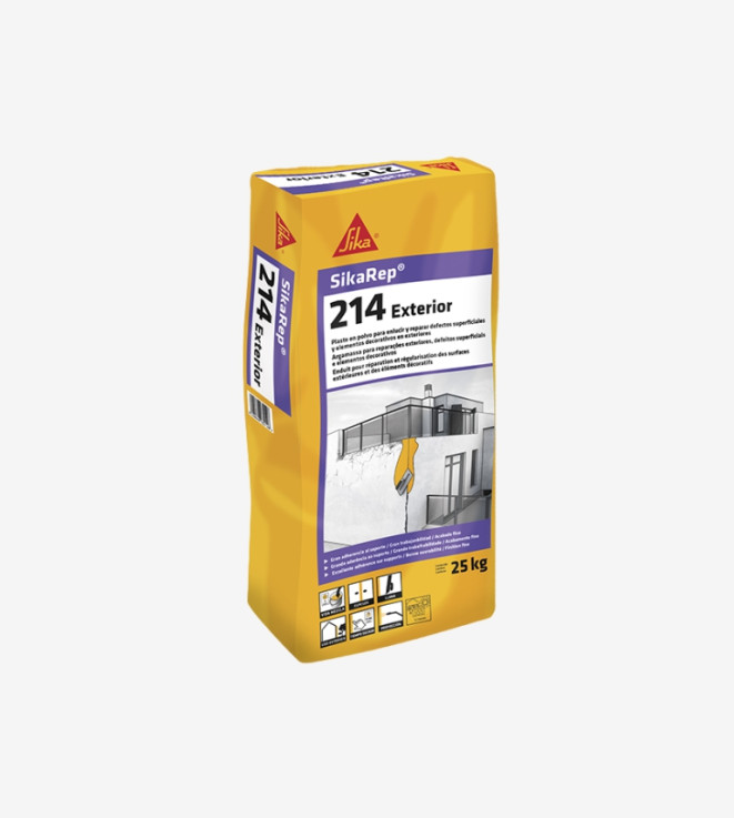 MASILLA EN POLVO EXTERIOR SIKAREP 214 SIKA 25KG