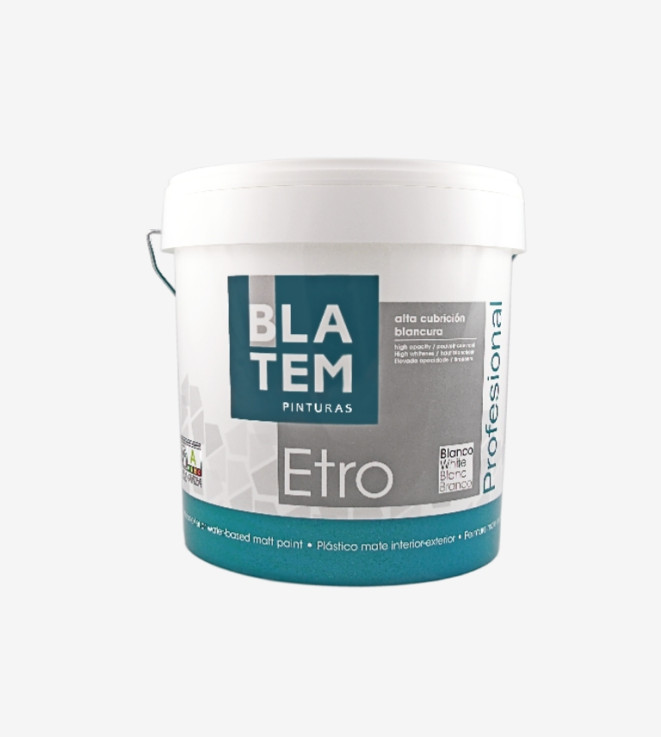 PINTURA PLASTICA MATE ETRO BLANCO BLATEM