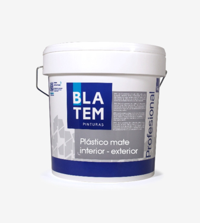 PINTURA PLASTICA MATE INTERIOR EXTERIOR BLANCO BLA