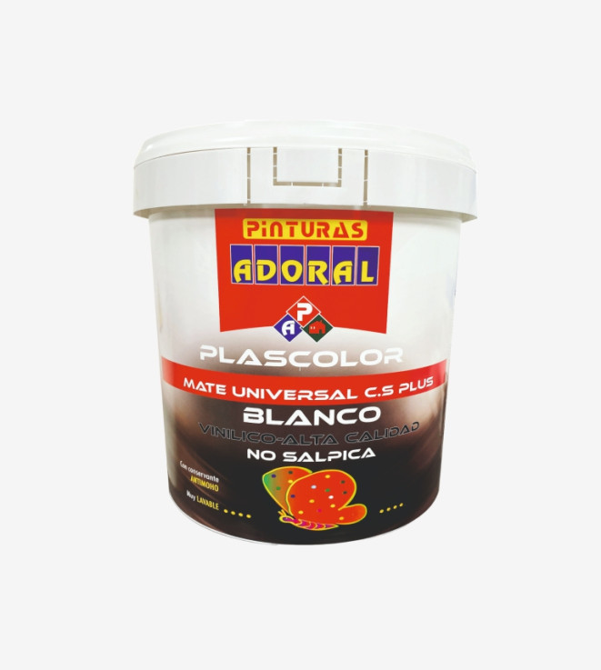 PINTURA PLASTICA MATE CS PLUS BLANCO ADORAL