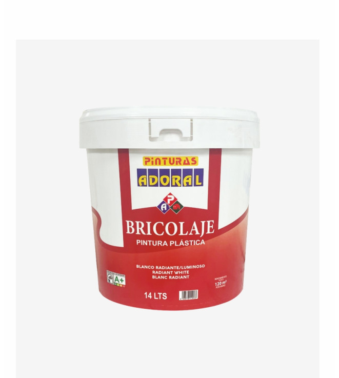 PINTURA PLASTICA MATE BRICOLAJE BLANCO ADORAL