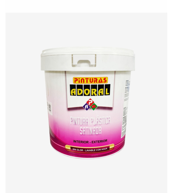 PINTURA PLASTICA SATINADA SUPERIOR BLANCA ADORAL