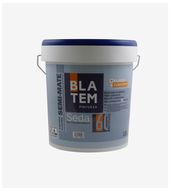 PINTURA PLASTICA MATE SEDA BASE BLATEM