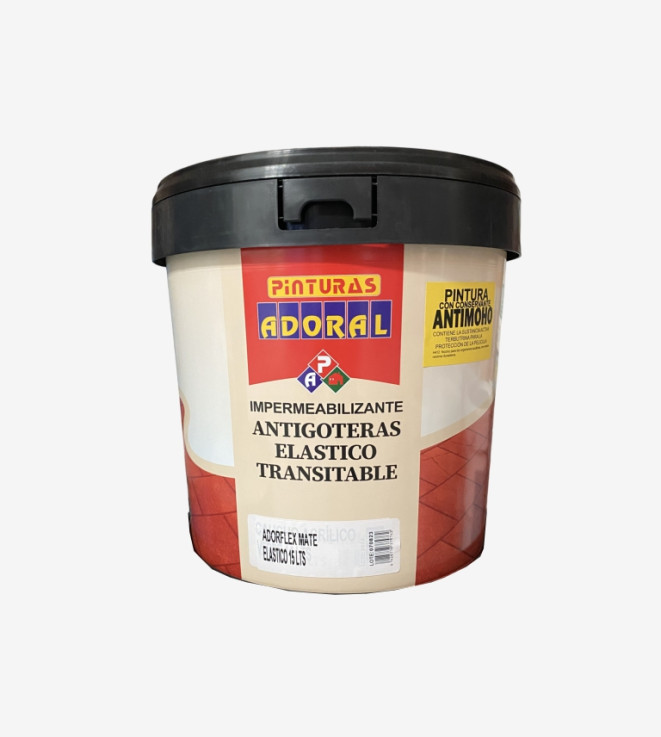 PINTURA ELASTICA DE FACHADAS ADORFLEX MATE BLANCO